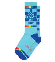 In Dog Years I'm Gay Unisex Gym Crew Socks
