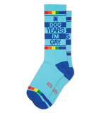 In Dog Years I'm Gay Unisex Gym Crew Socks