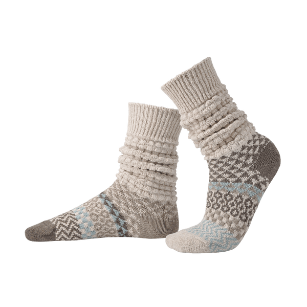 Seashell Slouch Crew Socks