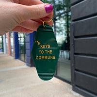 Keys to the Commune Motel Style Keychain