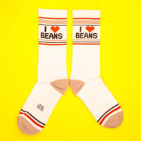 I ❤️ Beans Unisex Gym Crew Socks