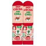 Hot Cocoa and Chill Christmas Socks