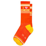 I ❤️ Cheese Unisex Gym Crew Socks