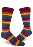 Men's Heather Rainbow Striped Crew